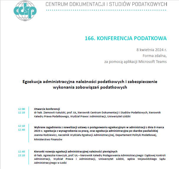 Program Konferencji 